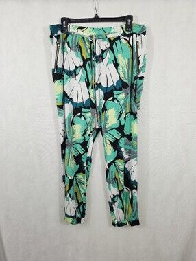 New York & Company Tropical Print Joggers